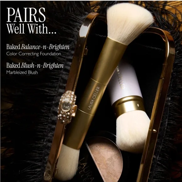 Laura Geller Limited Edition Face It All 2PC Face Brush Set NIP - Picture 5 of 6